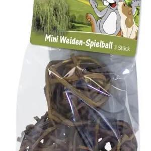 Expressversand Sparpaket 2 x 20 g JR Farm Mini Weiden-Spielball 3 Stück Nager Snack